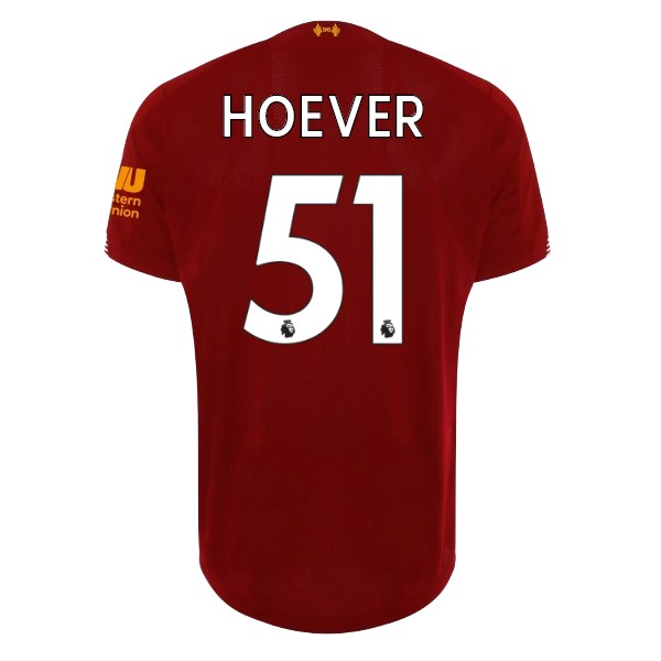 Camiseta Liverpool NO.51 Hoever 1ª 2019-2020 Rojo